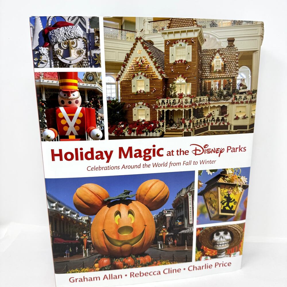 Holiday Magic at the Disney Parks Hardcover Coffee Table Book Travel Vacation